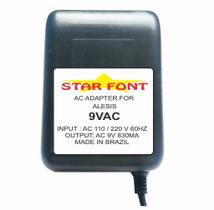 Fonte AC 9V 830mA para Equipamentos Alesis - Bivolt com Chave de Seleção