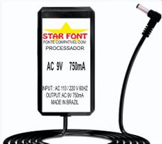 Fonte AC 9V para Rack Modular - Processador de Efeitos DOD G7