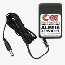 Fonte AC 9Vac 0.83A Para Equipamentos Alesis SR-16 Drum Module Trigger IO Vocal Zapper - RRfontes