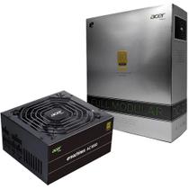 Fonte Acer Ac1000 Atx 1000w Pcie 5.0 Pfc Ativo 80 Plus Gold Full Modular Preto Ac1000 Black