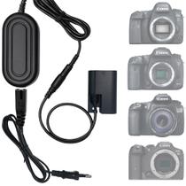 Fonte ACK-E6 Dummy LP-E6 LP-E6N LP-E6NH Bivolt 8V 3A R6 R5