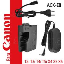 Fonte Ack-e8 Adaptador Ac P/ Canon Eos Rebel T2i T3i T4i T5i Adaptador Alimentação Streaming Lives