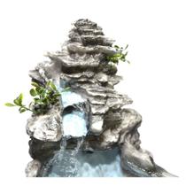 Fonte Agua Cascata decorativa Laguinho tipo pedra Cinza. - Shop Everest