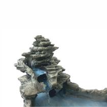 Fonte Agua Cascata decorativa Laguinho tipo pedra Cinza.