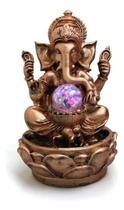 Fonte Água Cascata Resina Com Led Esoterica Ganesha Dourado Fonte Água Cascata Resina Com Led Esoterica Ganesha Dourado