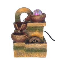 Fonte Água Decorativa 3 Quedas Relaxante Led Jardim Rustica Fonte Água Decorativa 3 Quedas Relaxante Led Jardim Rustica