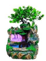 Fonte Água Decorativa Moinho Bonsai Cascata Led Cachoeira - Bonatto Presentes