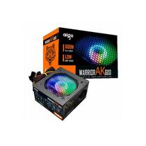 Fonte Aigo Ak600 600W Real Atx Pfc Ativo 220V