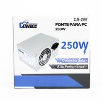 Fonte Alimentação Pc Computador 250W Atx 115V/230 Cowboy