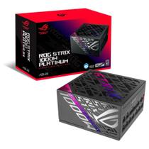 Fonte ASUS ROG Strix, 1000W, 80 Plus Platinum, Modular, PFC Ativo, Preta - 90YE00W1-B0NA00 Fonte ASUS ROG Strix, 1000W, 80 Plus Platinum, Modular, PFC Ativo, Preta - 90YE00W1-B0NA00