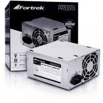 Fonte ATX 200W Com Caixa Sem Cabo 20+4P Fortrek - PWS2003 Fonte ATX 200W Com Caixa Sem Cabo 20+4P Fortrek - PWS2003