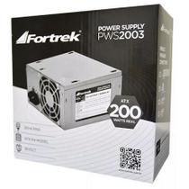 Fonte ATX 200W Reais 20+4P PWS-2003 Fortrek S/ Cabo Fonte ATX 200W Reais 20+4P PWS-2003 Fortrek S/ Cabo
