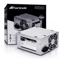 Fonte Atx 200w Real para PC Fortrek 24 Pinos 115V/230V
