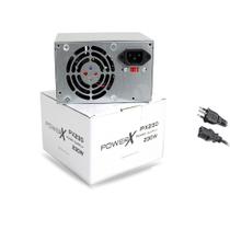 Fonte ATX 230W real 24P/2Sata - PowerX