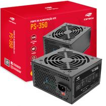 Fonte ATX 350W PS-350BK Preta S/ Cabo C3Tech