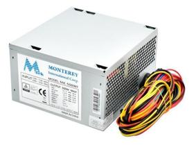 Fonte Atx 500W 110/220 Mtek Monterey Mk-500Wf 20/24 Pinos