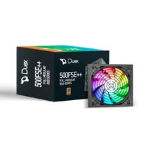 Fonte atx 500w 80 plus bronze duex dx 500fse++ rgb series preta full modular
