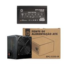 Fonte Atx 500W BrazilPc 24p Cooler 120mm Com Cabo Força Fonte Atx 500W BrazilPc 24p Cooler 120mm Com Cabo Força