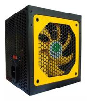 Fonte atx 500w casemall preto e amarelo Fonte atx 500w casemall preto e amarelo