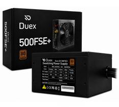 Fonte ATX 500W Duex, 80 Plus, PFC Ativo, com Cabo - DX500FSE+ Fonte ATX 500W Duex, 80 Plus, PFC Ativo, com Cabo - DX500FSE+
