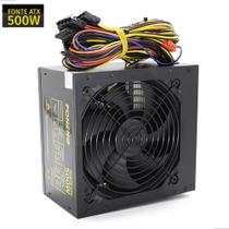Fonte ATX 500W KP-5222 Bivolt com Conectores de Alimentação para PC e Cooler Ultra Silencioso KP5222