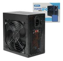 Fonte Atx 500w Reais 20+4p Super Silenciosa Para Pc Bivolt