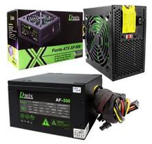 Fonte Atx 500w Reais Gamer Silenciosa Para Pc Bivolt 24 Pinos - Dex