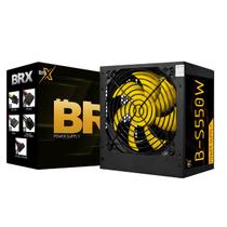 Fonte Atx 550w Brx Pfc Ativo Cooler 12cm Bivolt Com Cabo