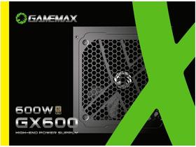 Fonte ATX 600W GX600 PFC Ativo 80 Plus Gold Preto Gamemax