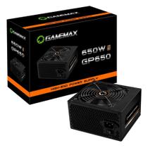 Fonte ATX 650W Gamer GP650 Real 80 Plus Bronze PFC Ativo Preta Gamemax