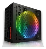 Fonte Atx 650w Rainbow Rgb Automatica Brx 80 Plus Bronze Cor Preto