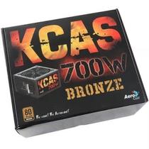Fonte Atx Aerocool 700Wts Reais 80 Plus Bronze C/Cooler 12Cm Kcas