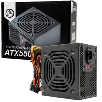 Fonte ATX Brazil PC 550W, Bivolt, Com Cabo de Energia, Cooler 120mm, Silenciosa - BPC-5530-SMT Fonte ATX Brazil PC 550W, Bivolt, Com Cabo de Energia, Cooler 120mm, Silenciosa - BPC-5530-SMT