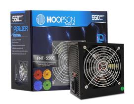 Fonte Atx Gamer 550w Com Cooler 120mm Led Rgb Hoopson