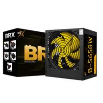 Fonte Atx Gamer 650W Reais Cooler 120mm Brx Pci Express