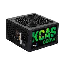 Fonte Atx Kcas 600w 80 Plus Bronze Pfc Ativo Aerocool