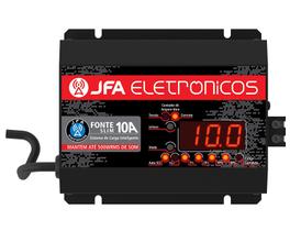 Fonte Automotiva Digital e Carregador 10 AMP com Display Led JFA