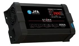 Fonte Automotiva Jfa Storm Plus 200a Biv 12v-15v C/ Voltímet Preto Fonte Automotiva Jfa Storm Plus 200a Biv 12v-15v C/ Voltímet Preto