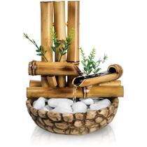 Fonte Bambu De Mesa Feng Shui Agua Cascata Decorativa 26cm