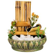 Fonte Bambu De Mesa Feng Shui Agua Cascata Decorativa 26cm
