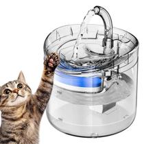 Fonte Bebedouro Agua Gato Pet Animais Estimaçao Cachorro Caes USB Automatico Bomba Filtro Petshop 2 L Potavel Silencioso