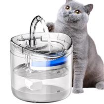Fonte Bebedouro Agua Gato Pet Cachorro Caes Animais Estimaçao 2 Litros Potavel Silencioso USB Automatico Bomba Filtro Petshop