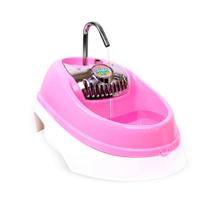 Fonte Bebedouro Cães e Gatos Basic Volcano Rosa Truqys