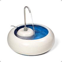Fonte Bebedouro em Cêramica para Gatos RR4PETS Branca e Azul