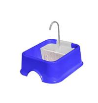 Fonte Bebedouro Gatos Cães Automático Furacão Azul Quadrada Fonte Bebedouro Gatos Cães Automático Furacão Azul Quadrada