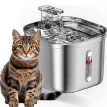 Fonte Bebedouro PET Para Gatos Cães Silenciosa Automática Inox C/ Filtragem