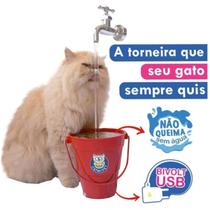 Fonte Bebedouro Torneira Para Cães E Gatos Pets Mágica Magicat Sem Suporte Automática Bivolt Elétrica Catmypet