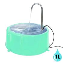 Fonte Bebedouro Ultra Mascotes Verde Tiffany 1L Fonte Bebedouro Ultra Mascotes Verde Tiffany 1L