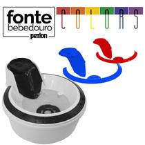 Fonte Cães Bebedouro Petlon Colors Preto Azul Vermelho 220v