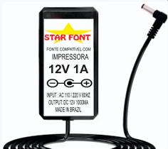 Fonte Carregador 12V Bivolt Para Impressora Toledo PRIX RPP300